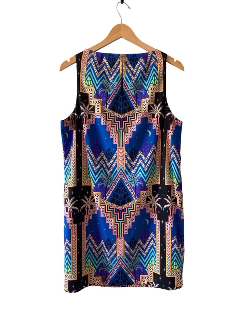 Mara Hoffman Egyptian Pyramid Palm Print designer Dress summer Size L NWOT - Picture 9 of 11